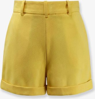 Elisabetta Franchi Womens Events Shorts Yellow Polyester