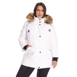 Alpine North GLACIER PLUS SIZE - Vegan Down Classic Winter Parka Jacket in White at Nordstrom, Size 4X