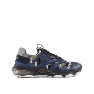 Valentino Garavani Blue Fabric Athletic Mens Sneakers
