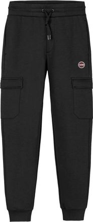 Colmar Zwarte Winterjurk met Verstelbare Taille - Heren - Sweatpants - Zwart - S - Katoen - Broeken