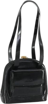 Gucci Pre-owned Coated Canvas Rugzak - Dames - Vintage Rugzakken - Zwart - ONE Size - Vintage