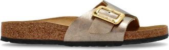 Birkenstock Catalina Cushion Buckle Slides - Dames - Sandalen - Beige - 39 EU - Schoenen