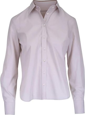 Brunello Cucinelli button-down shirt - women - Cotton - L - Neutrals