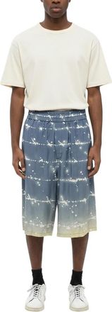 Jil Sander Blue Elasticated Printed Shorts