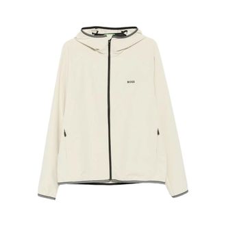 HUGO BOSS Hugo, Light Jackets, male, Beige, Size: 2XL Outerwear Boss