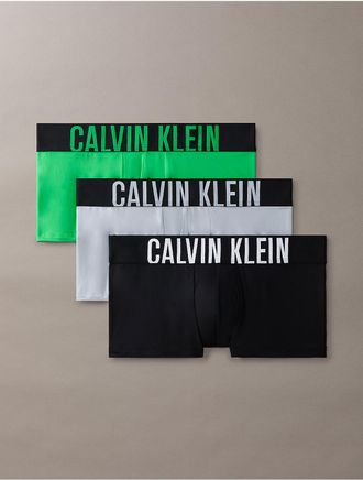 Calvin Klein Mens Intense Power 3-Pack Low Rise Trunk - Multi - XL