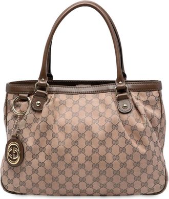 Gucci 2016-2025 GG Sukey canvas shopper - Bruin
