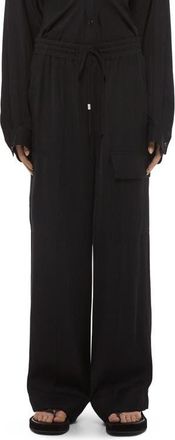 Helmut Lang Woven Cargo Pants in Black at Nordstrom, Size Xx-Small