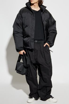 Yohji Yamamoto Down Jacket With Pattern, Mens, Black