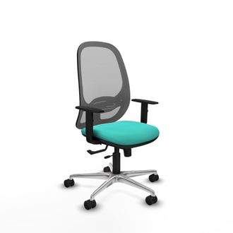 Piqueras y Crespo Silla De Oficina Piqueras Y Crespo Cilanco Turquesa Cuero Sint&eacute;tico
