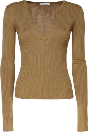 Max Mara Urlo Sweater In Silk And Wool Blend