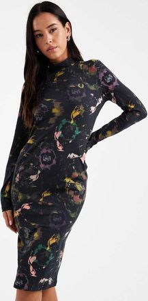 Fred Perry Vestito nero a fiori