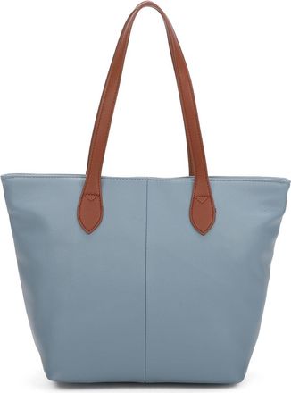Generic Vegan Leather Tote Bag: Womens Shoulder Bag with Adjustable Straps Satchel Uni Bag (Blue)