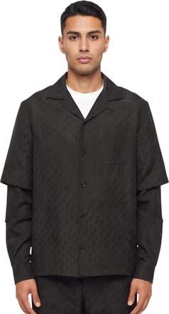 Off-white Black Jacquard Regular Shirt