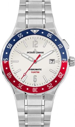 Jacques Lemans 1-2109G Mens Hybromatic Watch - Silver - One Size