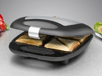 Rommelsbacher St 1410 Sandwichera 1400 W Negro, Plata - Rommelsbacher