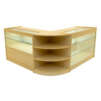 MonsterShop Calliope LED Shop Counter Set K1200, C1200 & LM60 - Maple in Beige