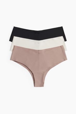 H&M 3er-Pack Unsichtbare cheeky Hipster - Pink