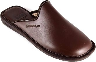 Nordikas 131 Mule Leather Slipper 47 EU Marino/Blue