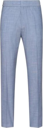 HUGO BOSS Heren, Broeken, Blauw, Maat: 3XL Wol