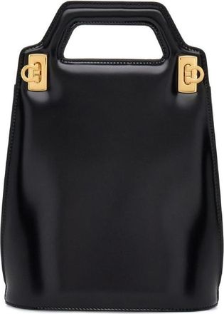 Ferragamo Wanda Mini Top Handle Leather Bag