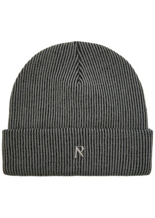 Represent Ribbed Knit Beanie - Grey - One Size