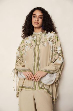 Raishma Hilda Biscuit Shirt in Brown at Nordstrom, Size 14 Uk
