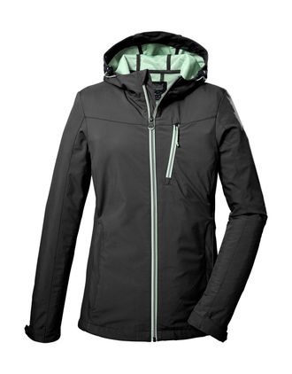 Killtec Softshelljacke KILLTEC KOS 89 WMN SFTSHLL JCKT, Damen, Gr. 36, schwarz, Oberseite: 100% Polyester;R&uuml;ckseite: 100% Polyester;Futter: 100% Polyester, Ja
