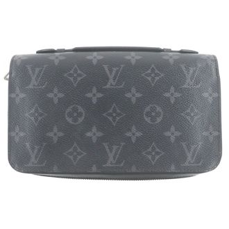 Louis Vuitton Black Monogram Eclipse Canvas Long Wallet (Bi-Fold) (Pre-Owned)
