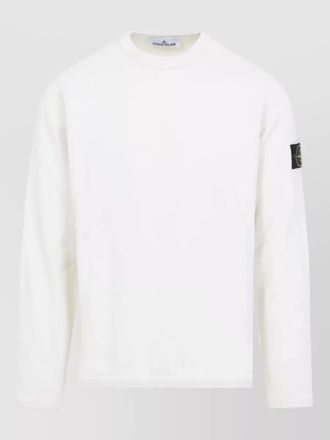 Stone Island crew neck sweatshirt long sleeve ribbed finishes