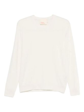 Absolut Cashmere Trui met ronde hals - Wit