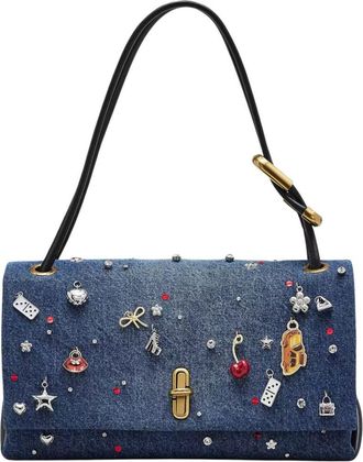 Marc Jacobs Blue The Trinket Charm Large Shoulder Bag