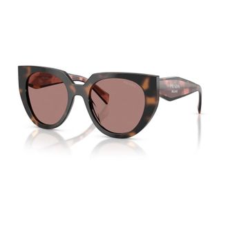 Prada Dames, Accessoires, Bruin, Maat: 52 MM Polyamide