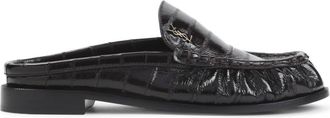 Saint Laurent Brown Leather Loafers
