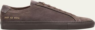 Common Projects Mens Achilles Nubuck Low-Top Sneakers