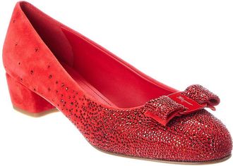 Ferragamo Vara Swa Suede Pump