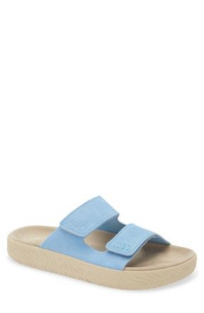 Veja Etna Suede Slide Sandal in Aqua Almond at Nordstrom, Size 43