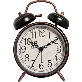 OEM Despertador Con Sonido Potente Para Personas Con Sue&ntilde;o Profundo, Doble Campana Potente, Despertador Met&aacute;lico Grande, Reloj De Mesa Anal&oacute;gico Silencios