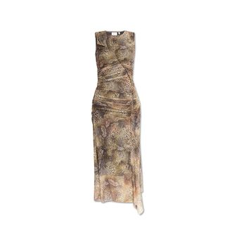 Gestuz Gzmenny Jurk - Dames - Maxi kleedjes - Beige - S - Leer - Kleedjes