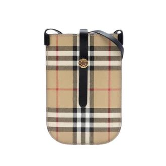 Burberry Pre-owned Cross Body Bags, female, Beige, Size: ONE SIZE Pre-owned House Check Crossbody Bag