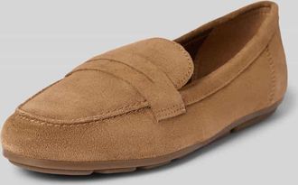 Tamaris Tamaris Loafer aus echtem Veloursleder in Camel, Gr&ouml;&szlig;e 36