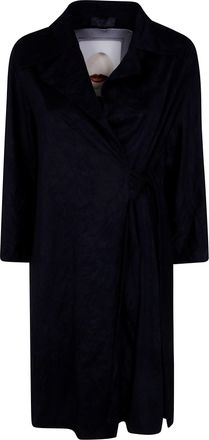 Maria Calderara Coat Faux Suede W902dk 9 Black