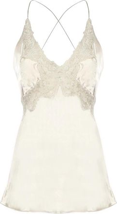 Alberta Ferretti Sleeveless Tops - Dames - Tops zonder mouwen - Beige - M - Satijn - Tops