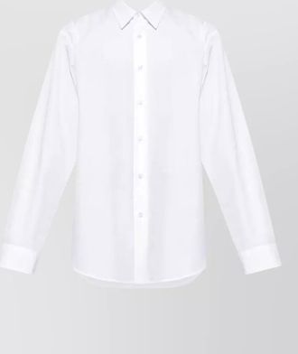Dries Van Noten caper cotton poplin long sleeve shirt