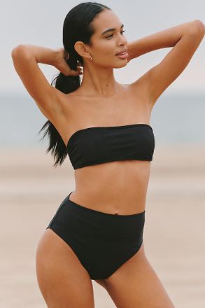 Beach Riot Kelsey Ribbed Bandeau Bikini Top