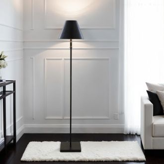 Pagazzi Lustre Black Led Rechargeable Floor Lamp