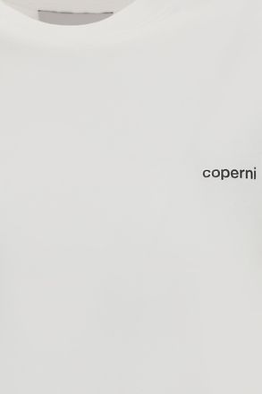 Coperni Womens T-Shirt Logo White-Black Cotton T-Shirts & Jerseys White/black