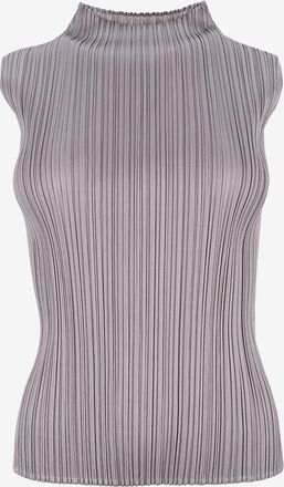 Issey Miyake Plissee-Tanktop mit Stehkragen