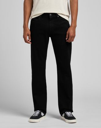 Lee Straight-Jeans LEE Legendary, Herren, Gr. 33, L&auml;nge 30, schwarz overdye, Denim/Jeans, Obermaterial: 98% Baumwolle, 2% Elasthan, normal lang, Jeans Str