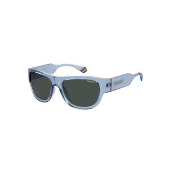 Polaroid Sunglasses, unisex, Blue, 55 MM, PLD 6197/S/Mc Mvu(M9)